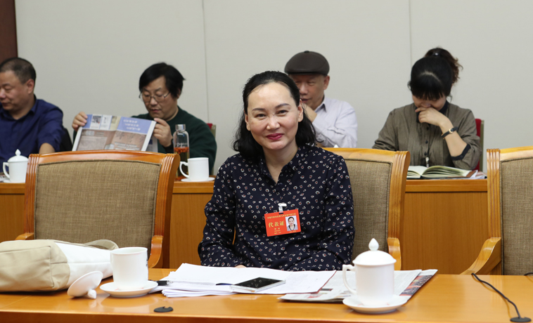 12月1日，邵麗主持河南、湖北團(tuán)分組學(xué)習(xí)討論。