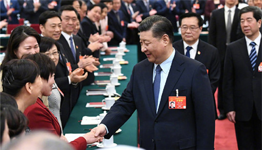 習(xí)近平向全國(guó)各族各界婦女，致以節(jié)日的祝賀和美好的祝福