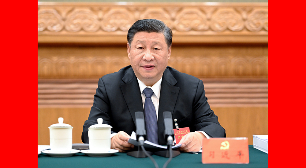 10月18日，中國共產(chǎn)黨第二十次全國代表大會主席團在北京人民大會堂舉行第二次會議。習近平同志主持會議。