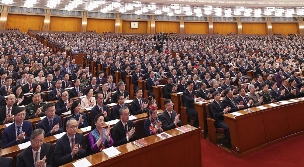 3月4日，中國(guó)人民政治協(xié)商會(huì)議第十四屆全國(guó)委員會(huì)第二次會(huì)議在北京人民大會(huì)堂開幕。
