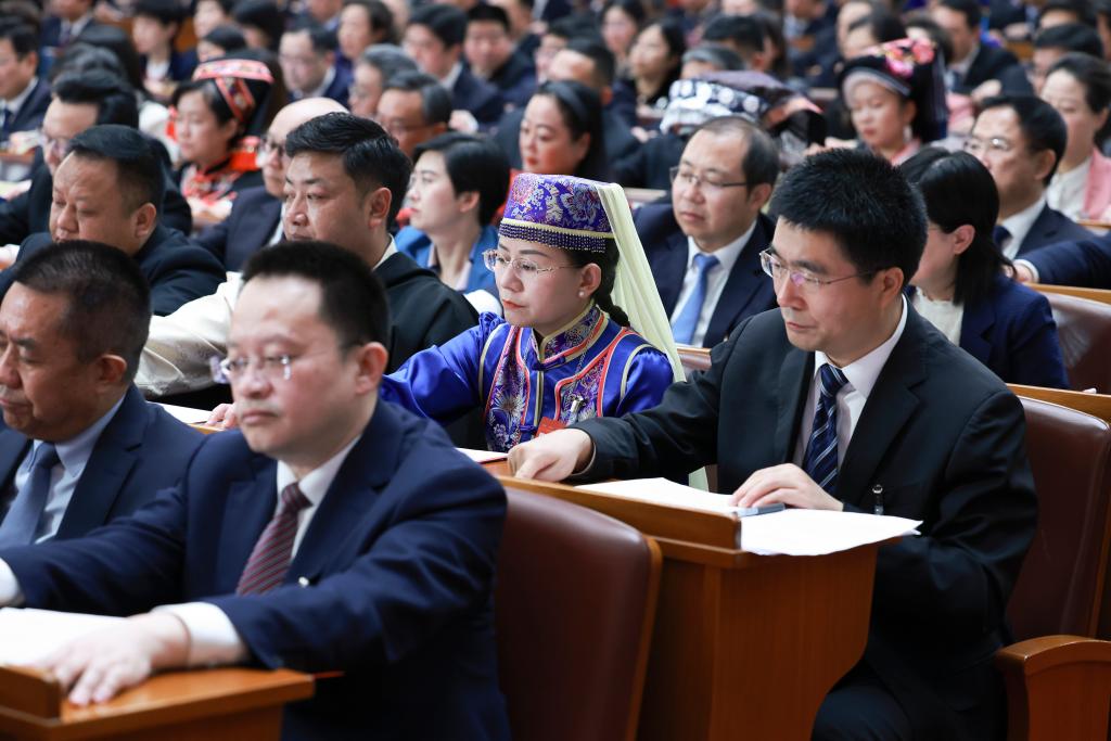 3月11日，第十四屆全國(guó)人民代表大會(huì)第二次會(huì)議在北京人民大會(huì)堂舉行閉幕會(huì)。新華社記者 王曄 攝