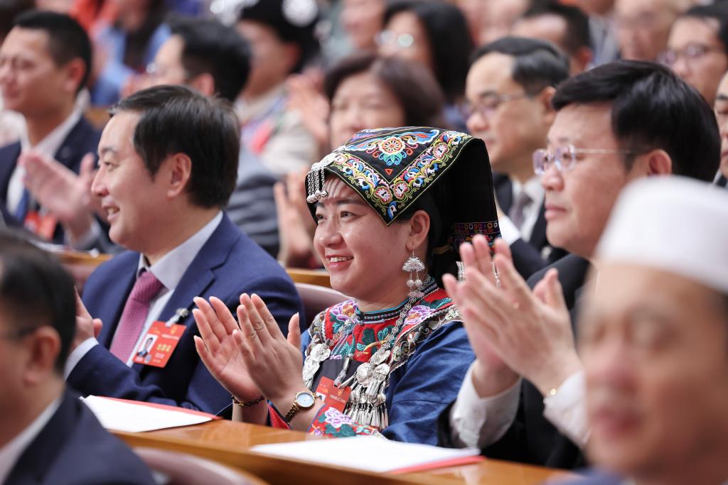 3月11日，第十四屆全國(guó)人民代表大會(huì)第二次會(huì)議在北京人民大會(huì)堂舉行閉幕會(huì)。新華社記者 姚大偉 攝