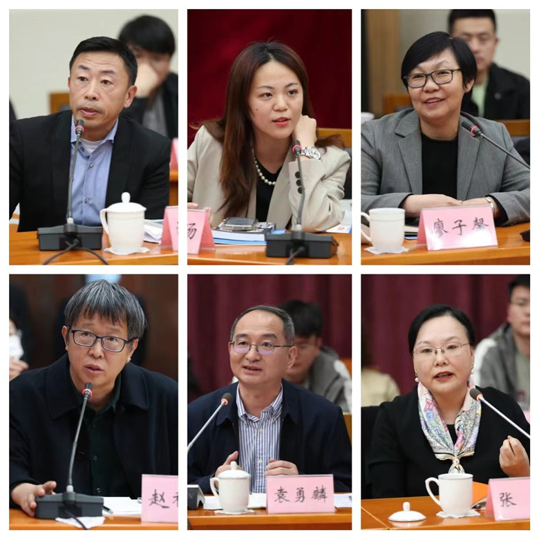 游江、程皎旸、廖子馨、趙稀方、袁勇麟、張莉發(fā)言