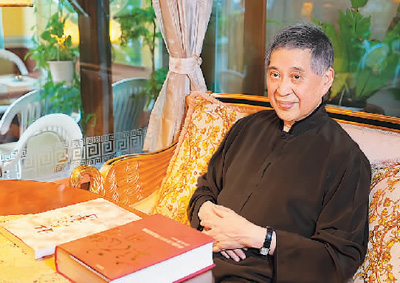 白先勇在臺(tái)北接受記者專(zhuān)訪(fǎng)