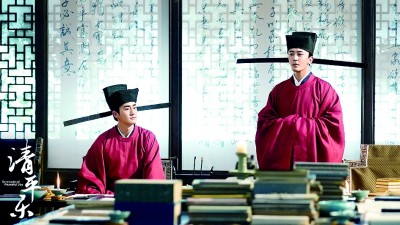 古代禮儀、建筑、服飾等傳統(tǒng)文化元素被網(wǎng)絡(luò)作家頻頻用于創(chuàng)作之中。圖為根據(jù)網(wǎng)絡(luò)小說改編的電視劇《清平樂》劇照，再現(xiàn)了多彩的宋代文化。資料圖片