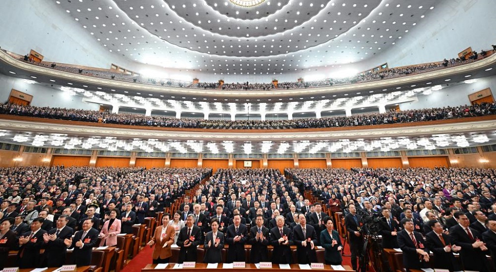 3月5日，十四屆全國人大三次會議開幕會在北京人民大會堂舉行
