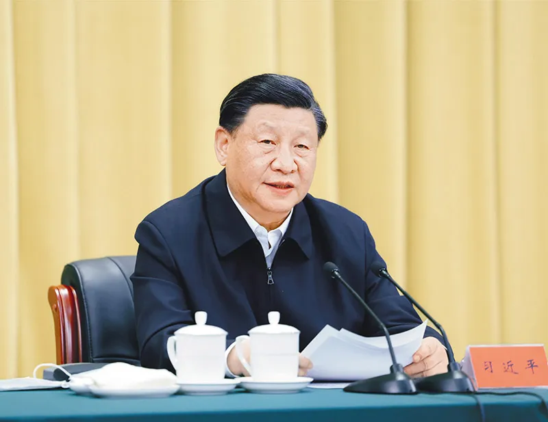 2023年6月2日，中共中央總書記、國家主席、中央軍委主席習(xí)近平在北京出席文化傳承發(fā)展座談會并發(fā)表重要講話。 新華社記者 鞠鵬/攝