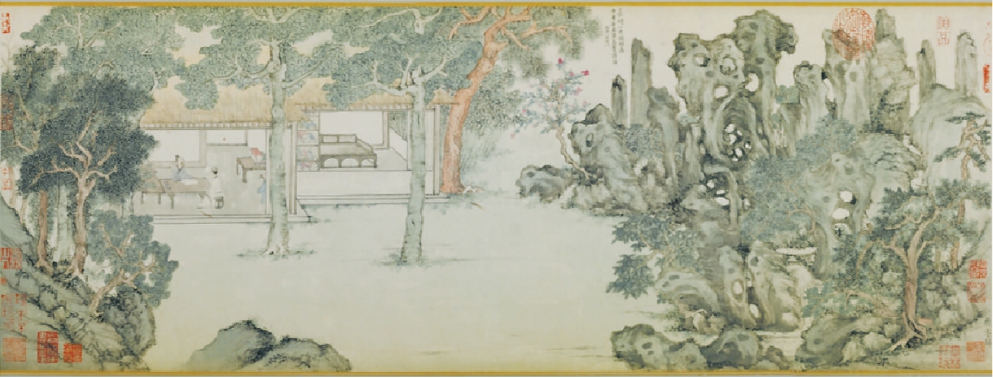 文徵明《真賞齋圖》，中國國家博物館藏