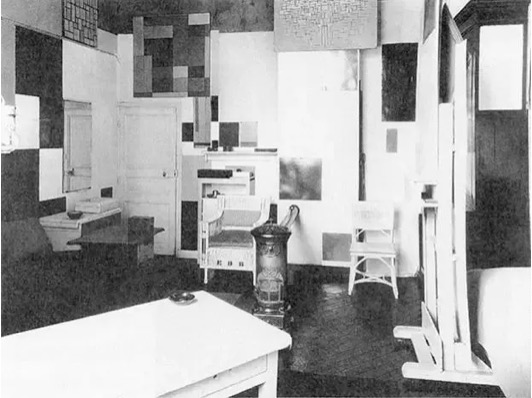 1926年，蒙德里安巴黎啟程街工作室